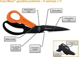 Fiskars Nožnice Cuts + More viacúčelové 715692