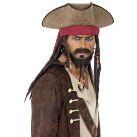 Pirátsky klobúk Jack Sparrow