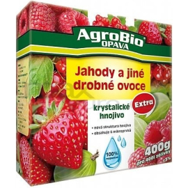 AgroBio Opava Kryštalické hnojivo Jahody a iné drobné ovocie Extra 400g