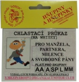 Služobný preukaz - Chľastací preukaz na Whisky