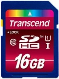 Transcend SDHC UHS-I 600x Class 10 16GB