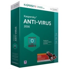 Kaspersky Anti-Virus 2015 CZ 3 PC 1 rok