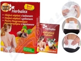 Quantec Herbalex Hrejivá náplasť s gaštanom 4ks