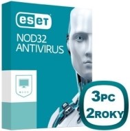 Eset NOD32 Antivirus 3 PC 2 roky - cena, porovnanie