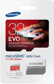 Samsung Micro SDXC Evo+ Class 10 32GB