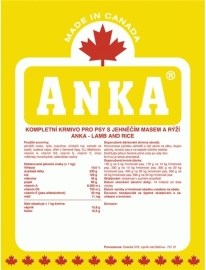 Anka Lamb & Rice 10kg