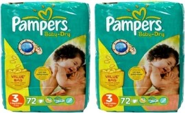 Pampers Baby Dry 3 Midi 4-9kg 144ks