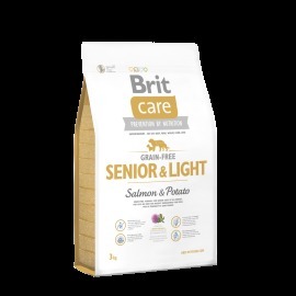 Brit Brit Care Grain-free Senior & Light Salmon & Potato 3kg