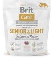 Brit Care Dog Grain-free Senior & Light Salmon & Potato 1kg - cena, porovnanie