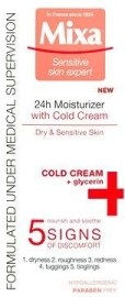 Mixa 24h Moisturizer with Cold Cream 50ml