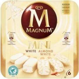 Unilever Magnum Mini white a almond white 6x50g