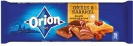 Nestlé Orion Čokoláda oriešok a karamel 240g