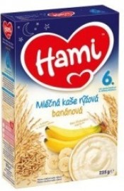 Nutricia Hami Instantná mliečna kaša ryžová s banánmi 225g