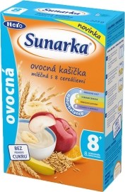 Hero Sunarka Ovocná kašička mliečna s 8 cereáliami 225g