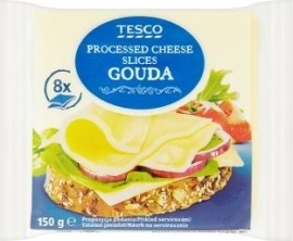 Tesco Gouda tavený plátkový syr 150g