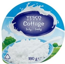 Tesco Cottage biely 180g
