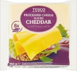 Tesco Cheddar tavený syr plátky 150g