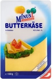 Tesco MinusL Butterkäse bezlaktózové plátky 150g