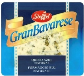 Käsehandelsgesellschaft Rosenheim Bergader Steffel Gran bavarase zrejúci plnotučný polomäkký syr s ušľachtilou modrou plesňou 100g