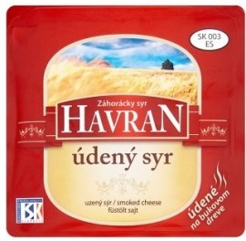 Syráreň Havran Záhorácky Syr Havran Údený syr plátky 145g