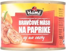 Hame Bravčové mäso na paprike 180g