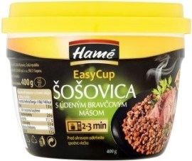 Hame Easy Cup Šošovica s údeným bravčovým mäsom 400g