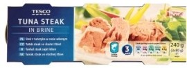 Tesco Tuniak steak vo vlastnej šťave 3x80g