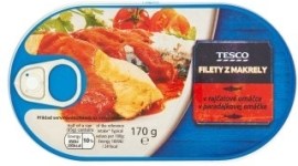 Tesco Filety z makrely v paradajkovej omáčke 170g