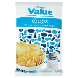 Tesco Value Smažené zemiakové lupienky solené 200g