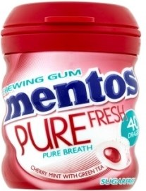 Tesco Mentos žuvačky Cherry Mint 60g