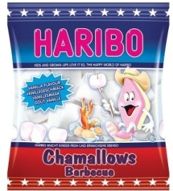 Haribo Chamallows barbecue penové cukrovinky 100g