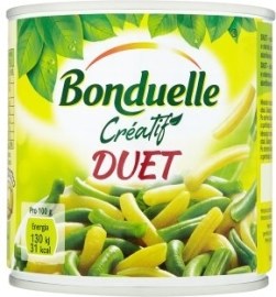 Bonduelle Créatif Duet zeleninová zmes v mierne slanom náleve sterilizovaná 400g