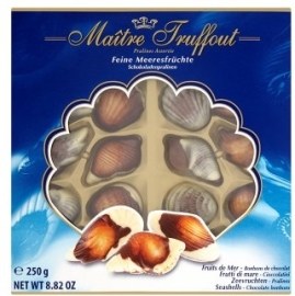 Tesco Maitre Truffout Morské plody čokoládové pralinky 250g