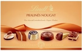 Lindt & Sprüngli Pralinés nougat zmes čokoládových bonbónov z mliečnej čokolády 200g