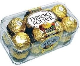 Ferrero Rocher Oblátky poliate mliečnou čokoládou s drvenými lieskovcami 375g