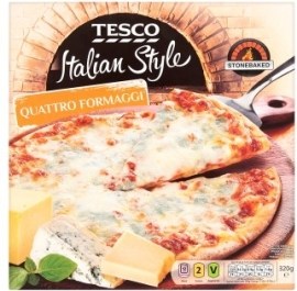 Tesco Italian style Pizza quattro formaggi 320g