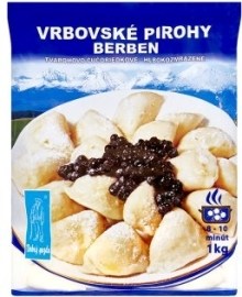 Tatraprim Dobrý gazda Vrbovské pirohy Berben tvarohovo čučoriedkové hlbokozmrazené 1000g