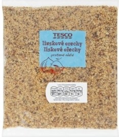 Tesco Lieskové orechy pražené mleté 200g