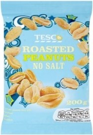 Tesco Pražené nesolené arašidy 200g
