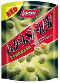 Lorenz Fascinations arašidy pražené s chrumkavým obalom s príchuťou ázijského chrenu wasabi 100g
