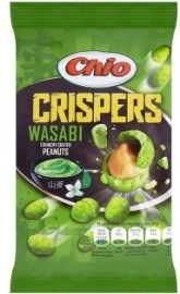 Intersnack Chio Crispers Wasabi arašidy lúpané pražené obalené v cestíčku s príchuťou wasabi 65g