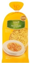 Tesco Sušené vaječné cestoviny, polievkové rezance 330g