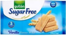 Galletas Gullón Gullón Vanilla wafer oblátky plnené krémom s vanilkovou príchuťou bez cukru 210g