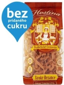 Hostina Široké rezance diabetické cestoviny 200g