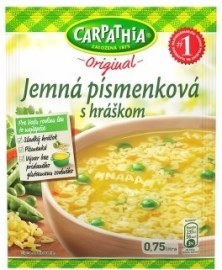Nestlé Carpathia original Jemná písmenková s hráškom polievka 51g