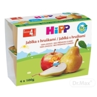 Hipp Bio jablká s hruškami 4x100g - cena, porovnanie