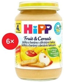 Hipp Bio jablká a banány s detskými keksami 190g