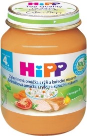 Hipp Bio zelenina a ryža s kuracím mäsom 125g