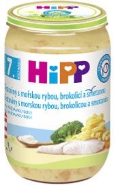 Hipp Cestoviny s morskou rybou brokolicou a smotanou 220g