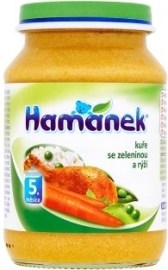Hame Hamánek Kurča so zeleninou a ryžou detský príkrm 190g